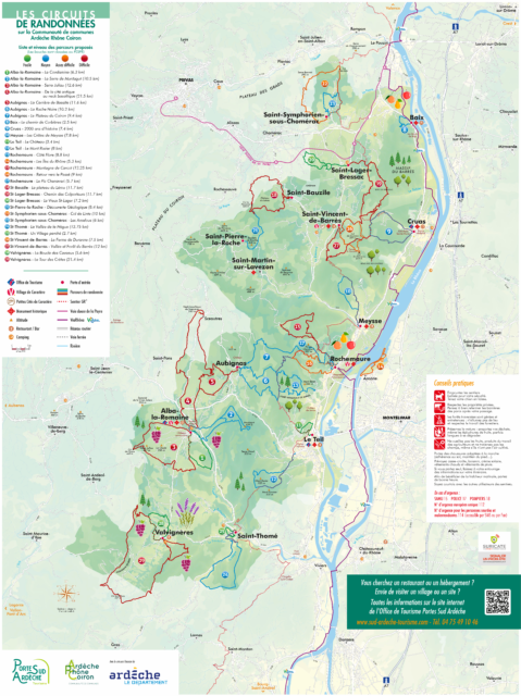 Carte randonnées